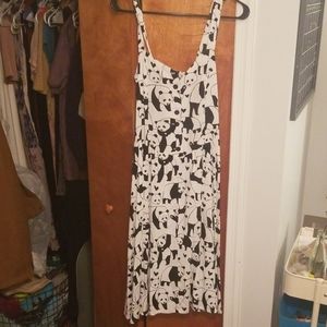 Nooworks panda retro cut knee length dress